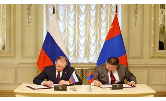 МОНГОЛ УЛСЫН ШШГЕГ-ЫН ДАРГА Б.НАНДИНБОЛОР ТЭРГҮҮТЭЙ  ТӨЛӨӨЛӨГЧИД ОХУ-Д АЖЛЫН АЙЛЧЛАЛ ХИЙВ